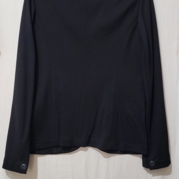 $598 Unworn Rag & Bone Slade Crepe Fabric Blazer in Black - Picture 5 of 8